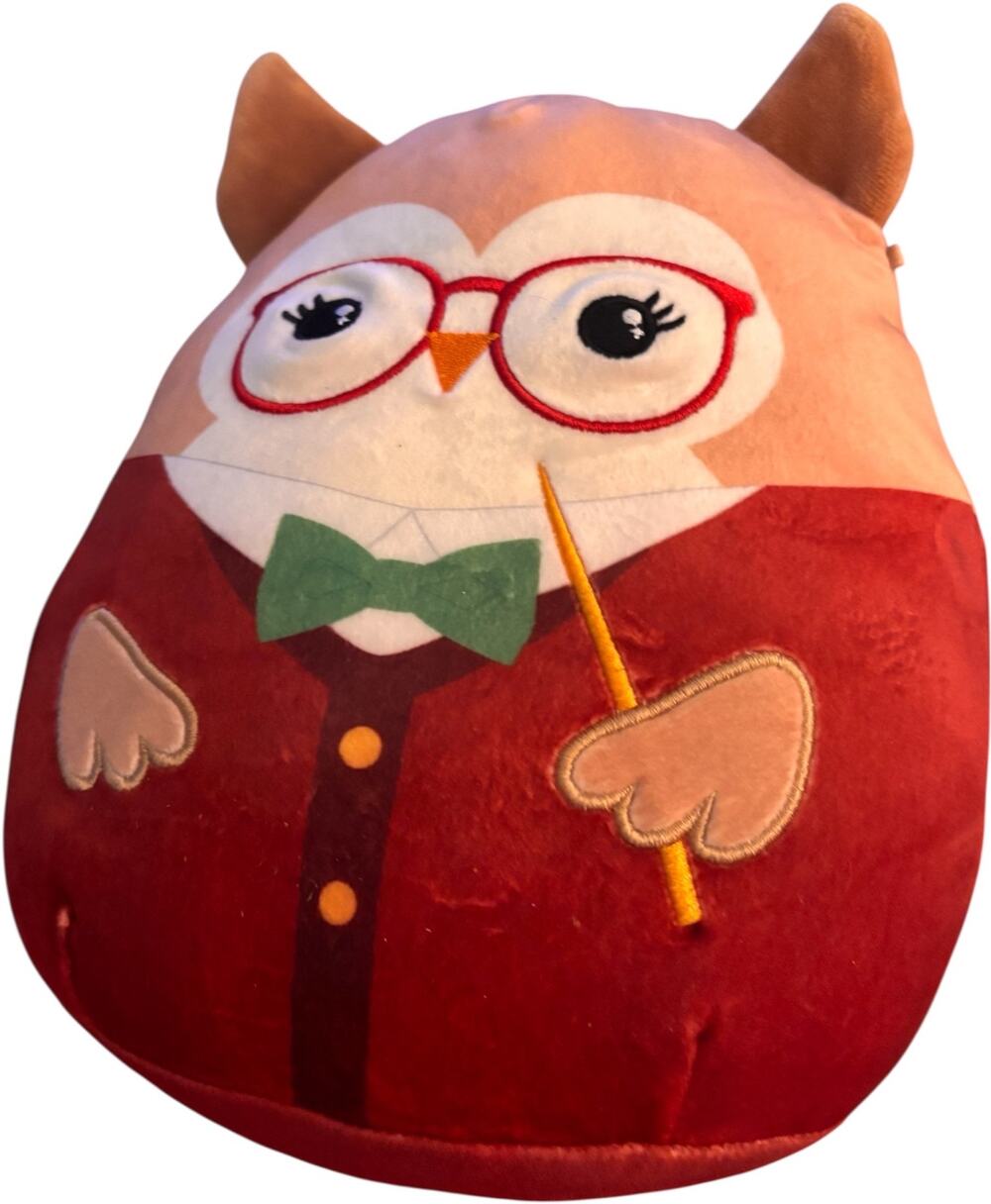 Squishmallows Kellytoy 8” JAYDELLE the OWL-Teacher-Back to School Squad Plush